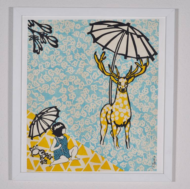 Original Illustration Animal Painting by Paz Barreiro 