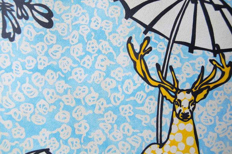 Original Illustration Animal Painting by Paz Barreiro 