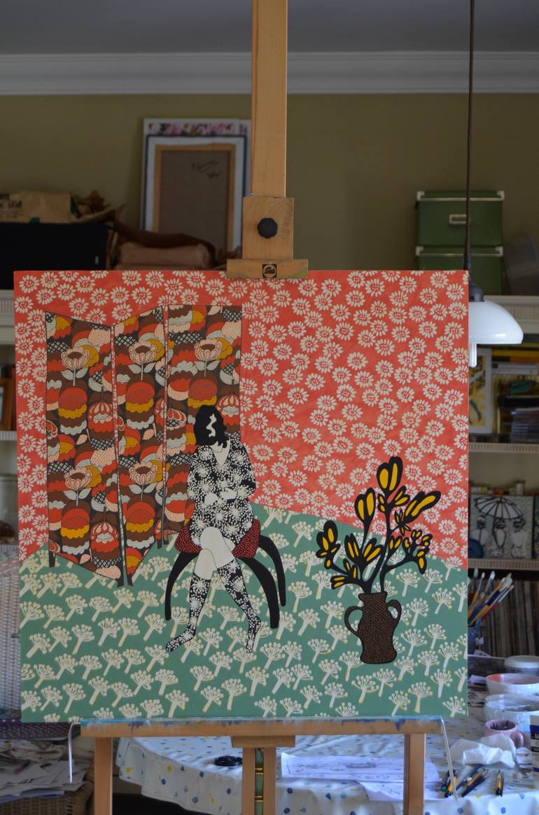 Original Figurative Women Painting by Paz Barreiro 