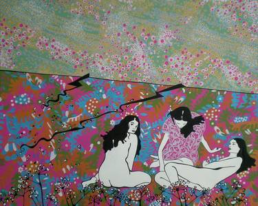 Print of Pop Art Nude Paintings by Paz Barreiro