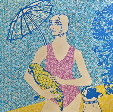 Original Pop Art Women Paintings by Paz Barreiro