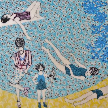 Original Figurative Cinema Paintings by Paz Barreiro 