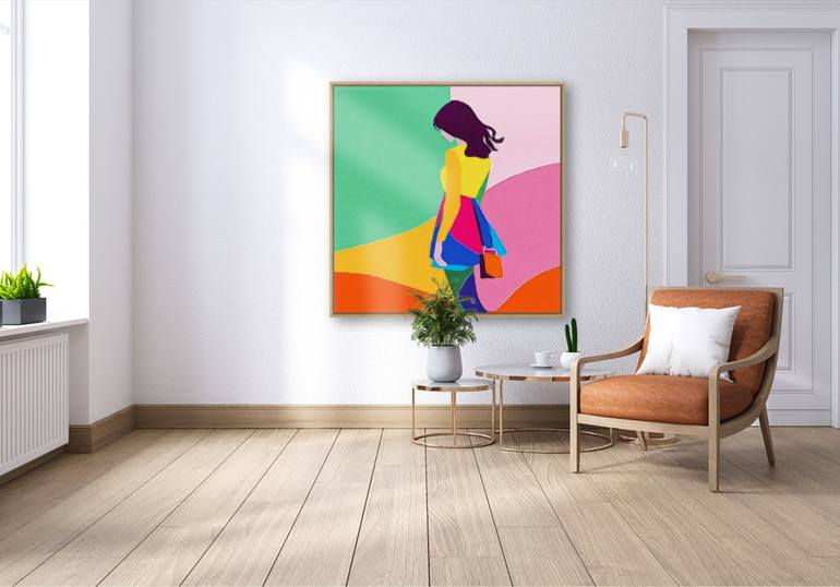 Original Minimalism Women Painting by Katia Kot