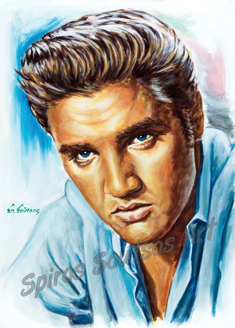 Elvis painting acrylic 2024 / art