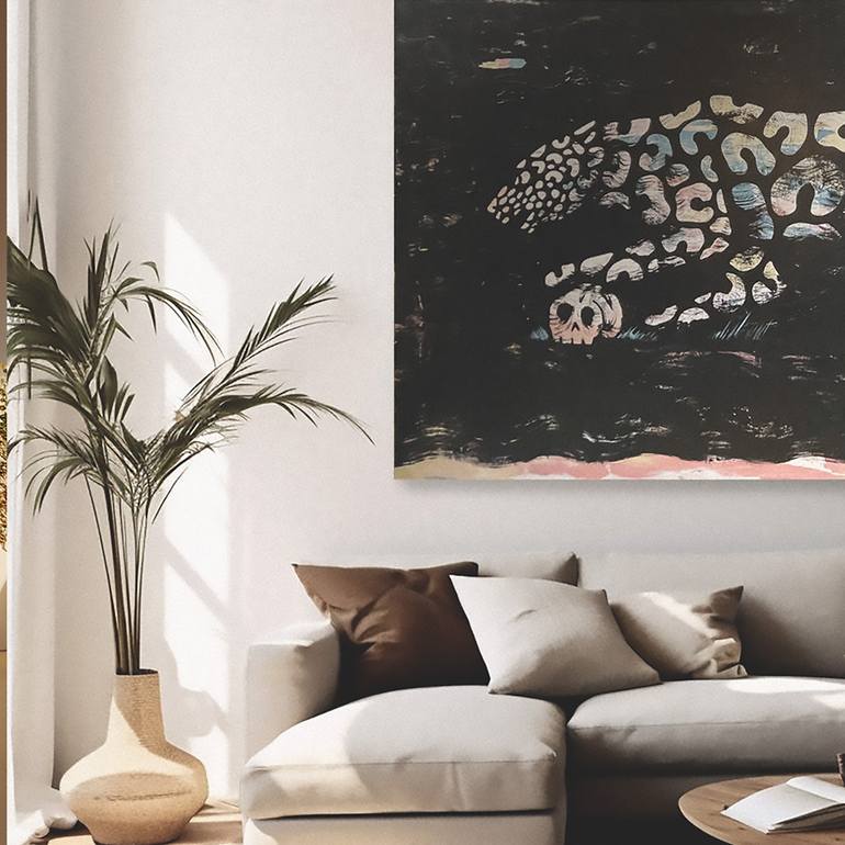 Original Abstract Animal Painting by Jake Kenobi