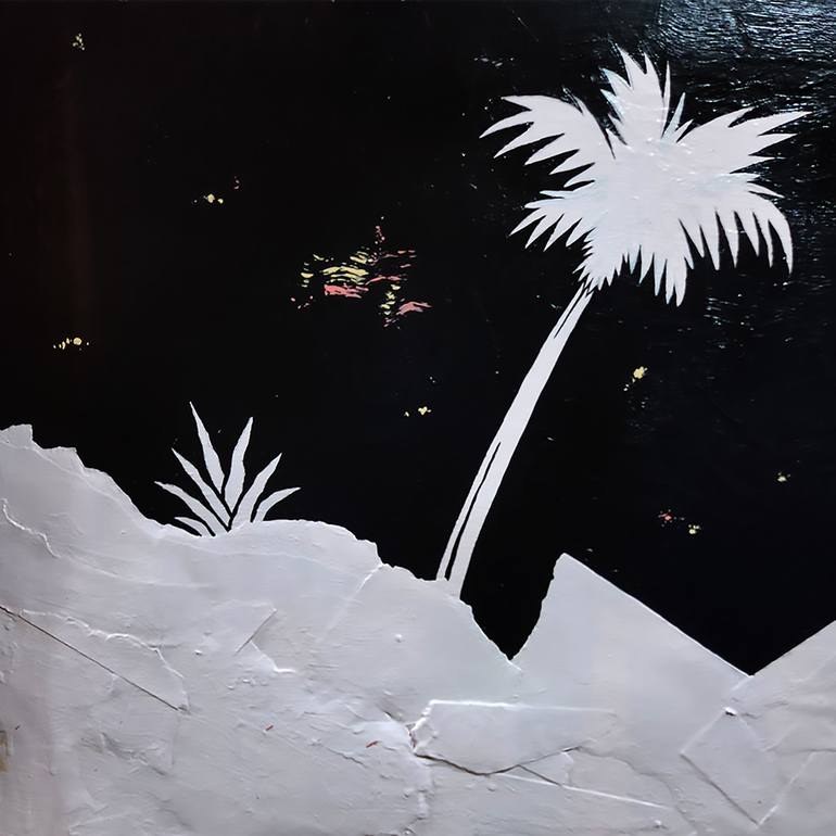 Original Abstract Beach Painting by Jake Kenobi