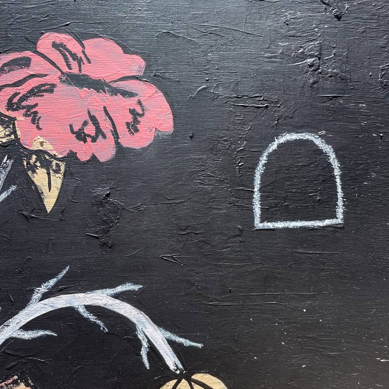 Original Abstract Floral Painting by Jake Kenobi