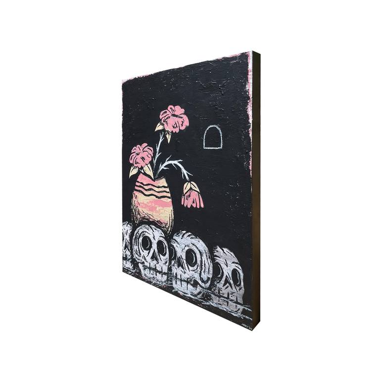 Original Abstract Floral Painting by Jake Kenobi