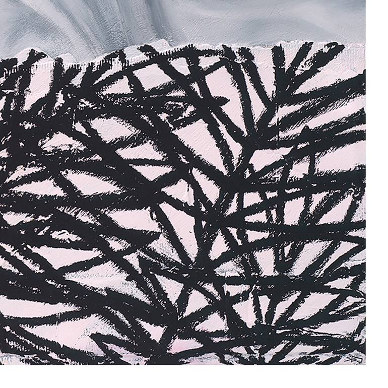 Original Abstract Botanic Painting by Jake Kenobi