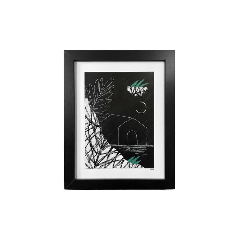 Original Abstract Painting by Jake Kenobi | Abstract Art on Paper | Maybe Tonight's the Night