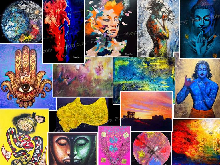 Original Abstract Expressionism Pop Culture/Celebrity Painting by Arty Dunes