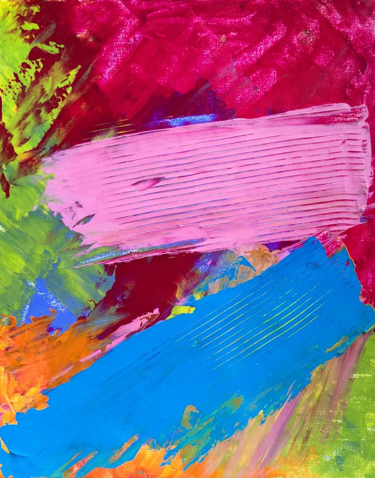 Original Abstract Expressionism Abstract Painting by Minkal Vaishnav