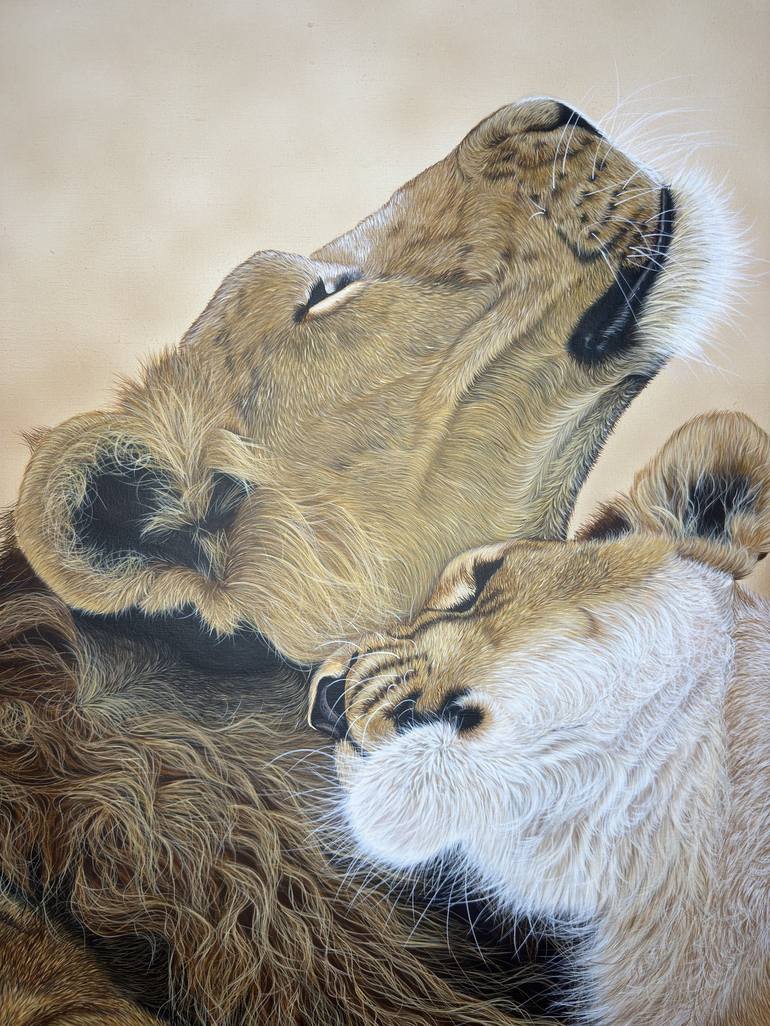 Original Photorealism Animal Painting by Svitlana Maslova