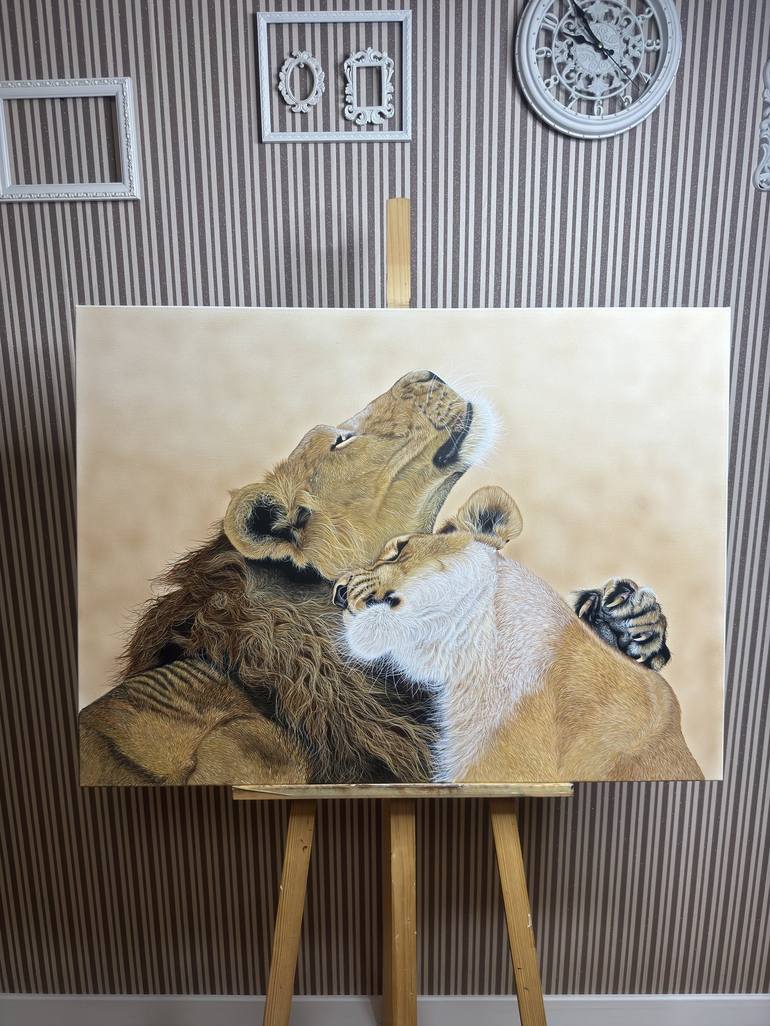 Original Photorealism Animal Painting by Svitlana Maslova