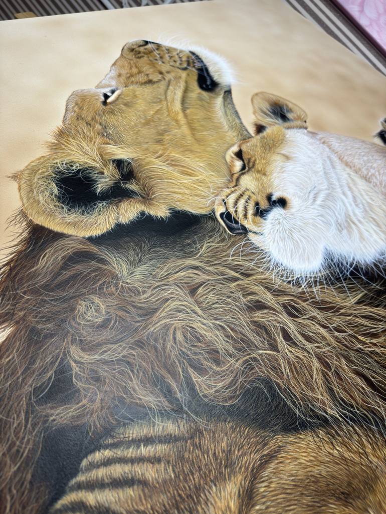 Original Photorealism Animal Painting by Svitlana Maslova