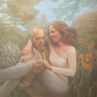 Original Figurative Portrait Painting by Lambros Vassiliadis