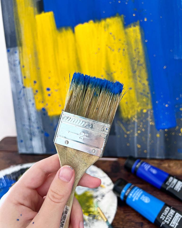 Original Abstract Painting by Anastasiia Khomutova