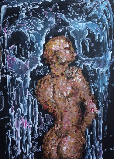Original Abstract Body Paintings by Ruso Tsig