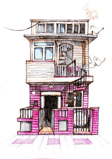 Original Illustration Home Drawings by Ruso Tsig