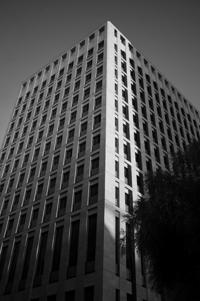 Original Architecture Photography by Galina Shichenko | Conceptual Art on Paper | Msheireb, Black and White V