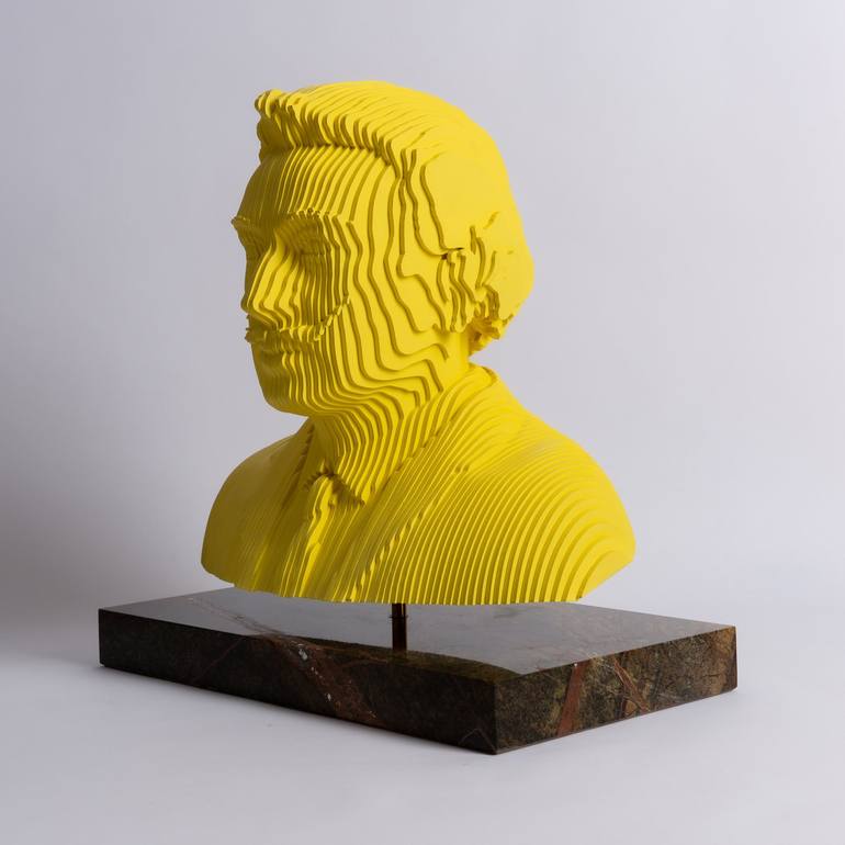 Original Art Deco Pop Culture/Celebrity Sculpture by Razvan Stranger