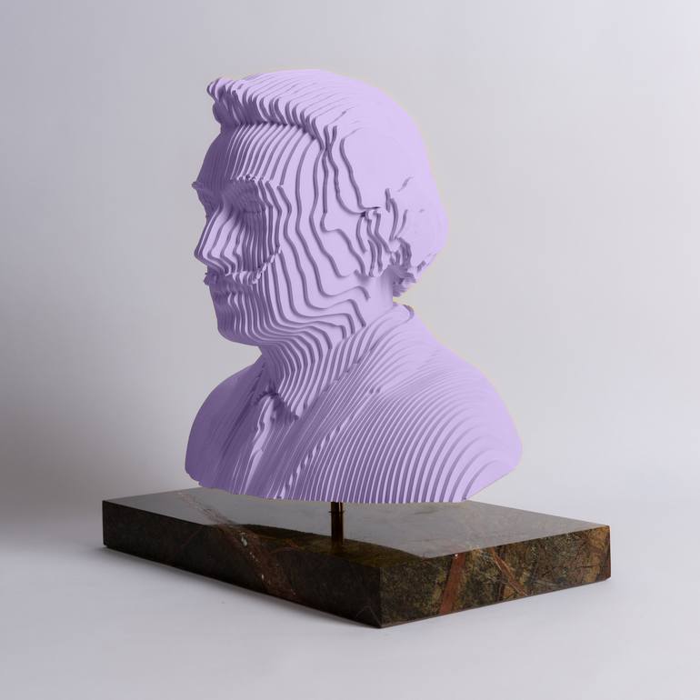 Original Art Deco Pop Culture/Celebrity Sculpture by Razvan Stranger