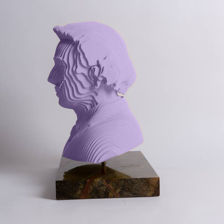 Original Art Deco Pop Culture/Celebrity Sculpture by Razvan Stranger