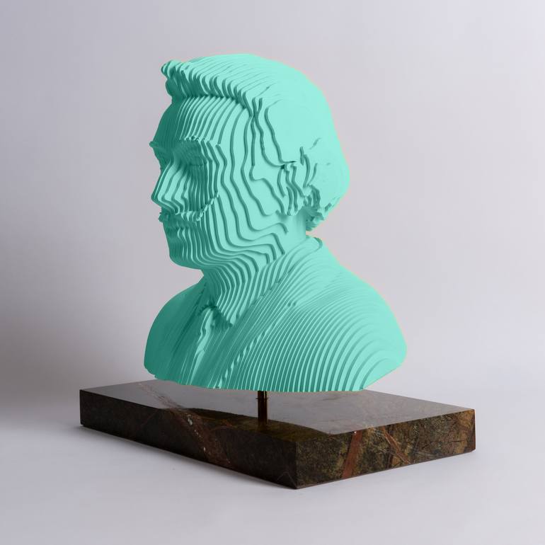 Original Art Deco Pop Culture/Celebrity Sculpture by Razvan Stranger