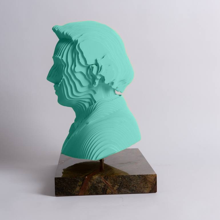 Original Art Deco Pop Culture/Celebrity Sculpture by Razvan Stranger
