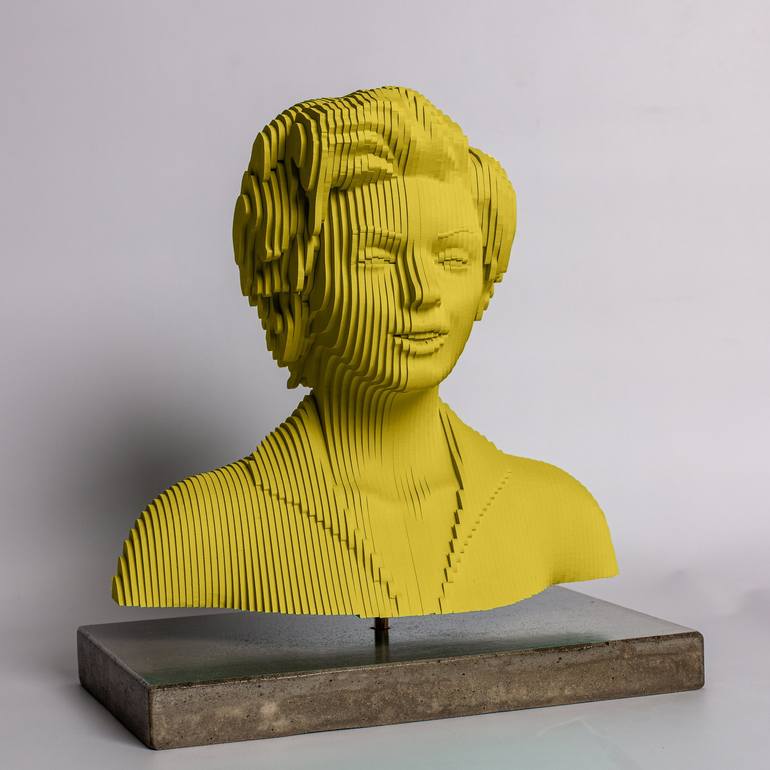 Original 3d Sculpture Pop Culture/Celebrity Sculpture by Razvan Stranger