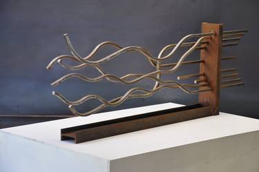 Original Abstract Expressionism Nature Sculpture by Miguel Fernández