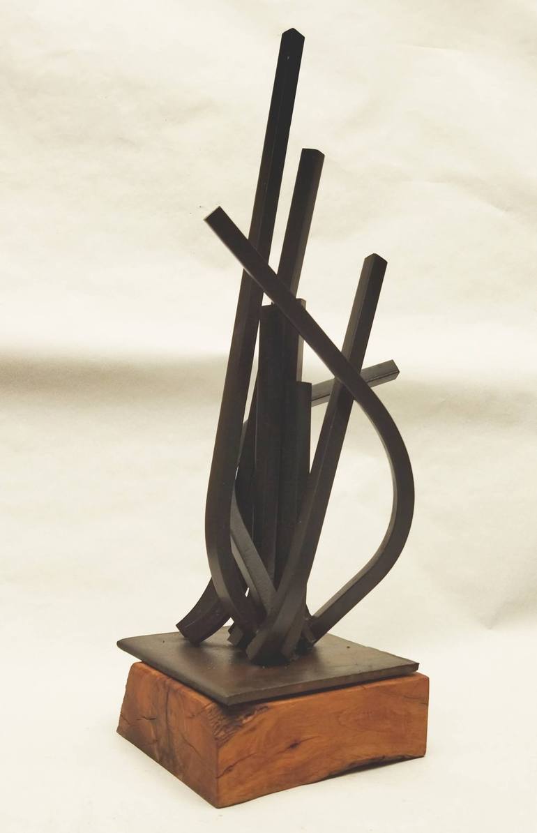 Original Abstract Expressionism Botanic Sculpture by Miguel Fernández