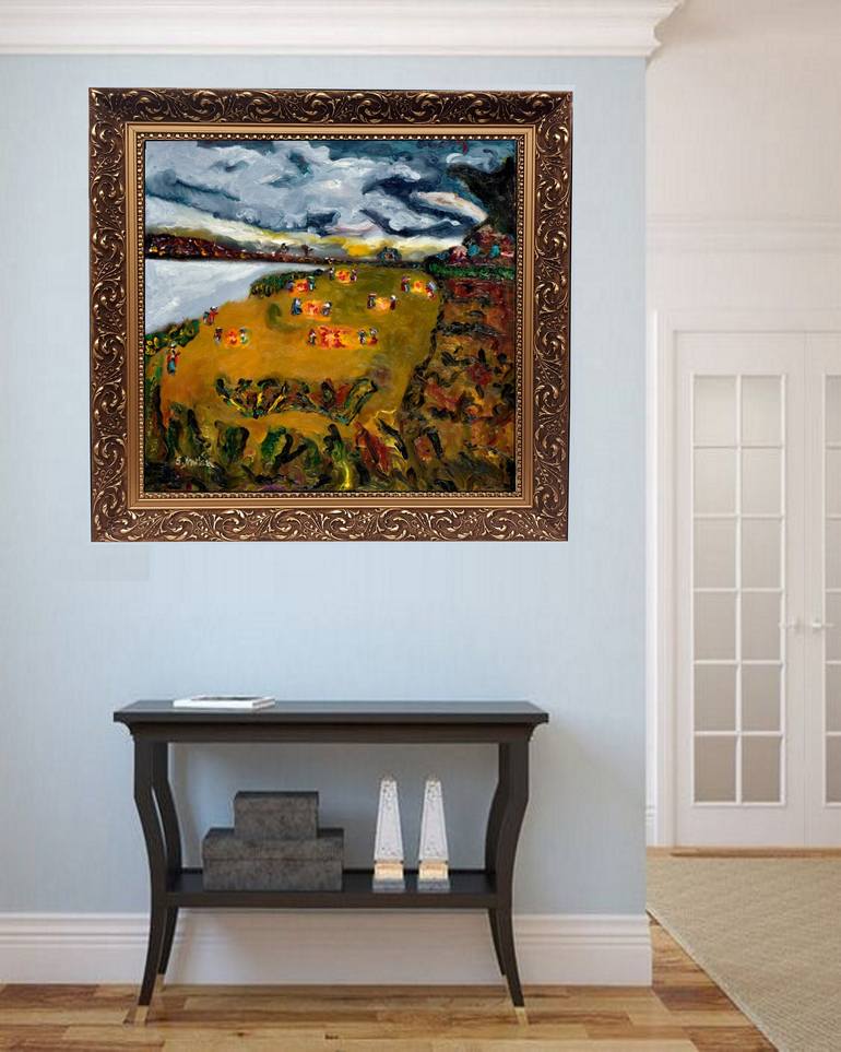 Original Abstract Expressionism Abstract Painting by Noktys Art House