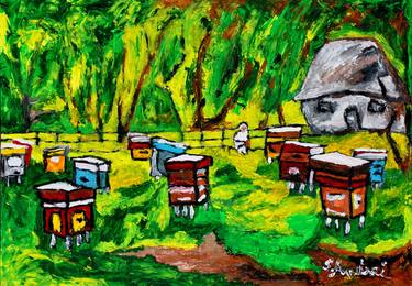 Print of Impressionism Rural life Paintings by Noktys Art House