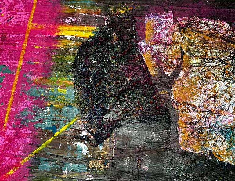 Original Abstract Expressionism Abstract Painting by Tomie Blastik