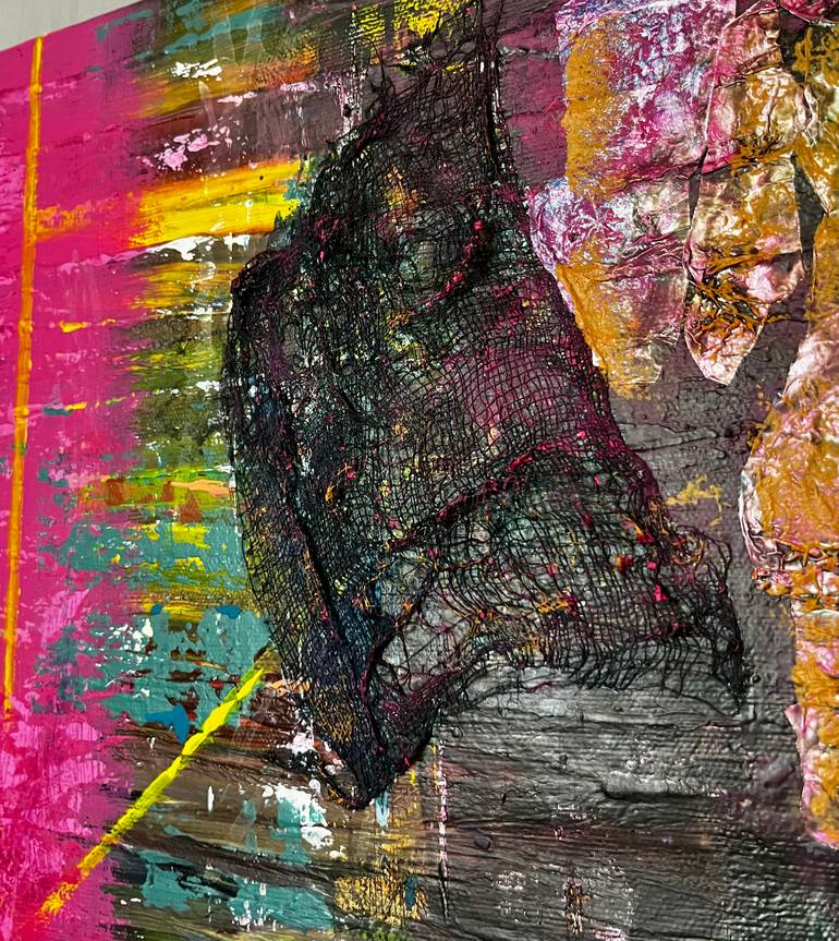 Original Abstract Expressionism Abstract Painting by Tomie Blastik