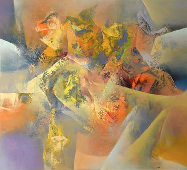 Original Abstract Expressionism Fantasy Paintings by Oleg Lysin
