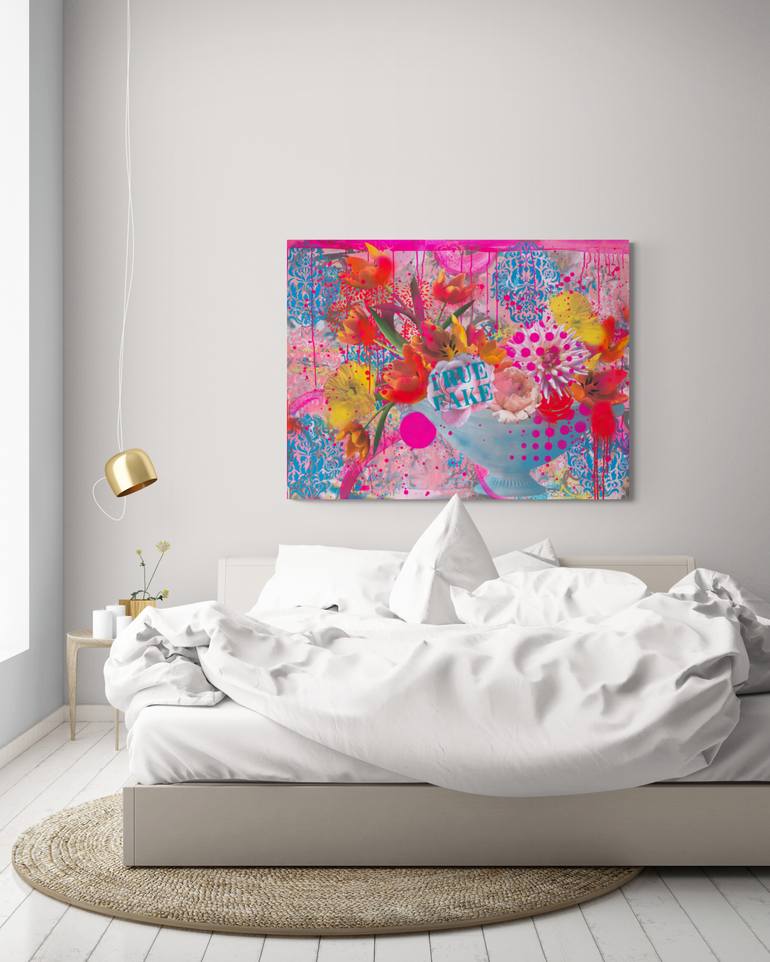 Original Contemporary Floral Collage by Jules Wild
