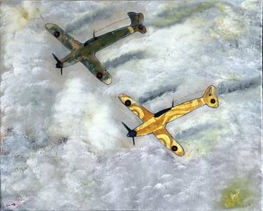 Print of Airplane Paintings by tuliartwork tuli