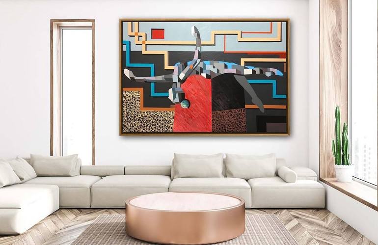 Original Abstract Painting by Essa Aboelsaoud