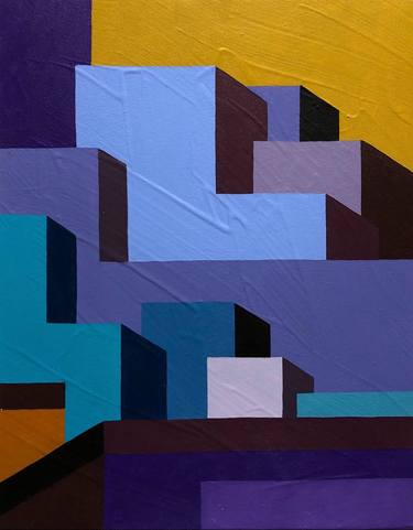 Original Cubism Abstract Paintings by Essa Aboelsaoud