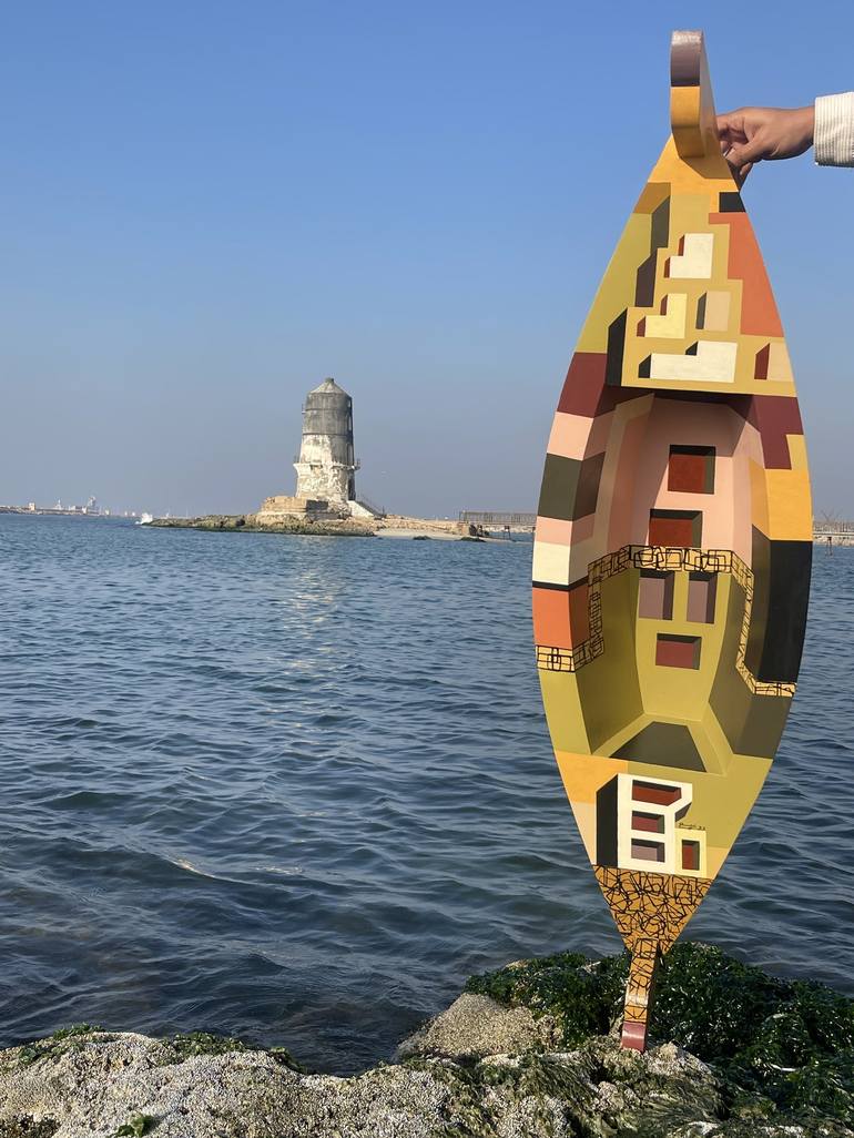 Original Boat Sculpture by Essa Aboelsaoud