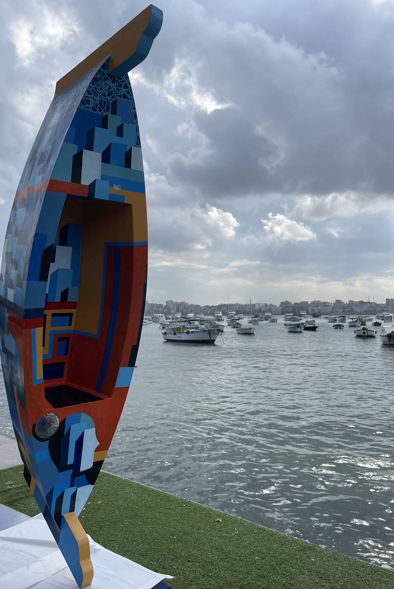 Original 3d Sculpture Boat Sculpture by Essa Aboelsaoud