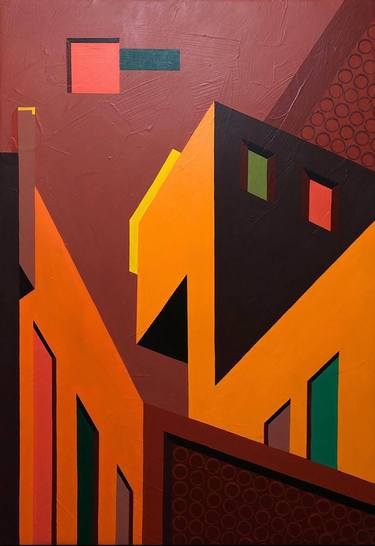 Print of Cubism Abstract Paintings by Essa Aboelsaoud