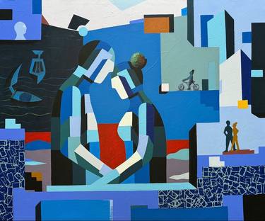 Original Contemporary Abstract Paintings by Essa Aboelsaoud