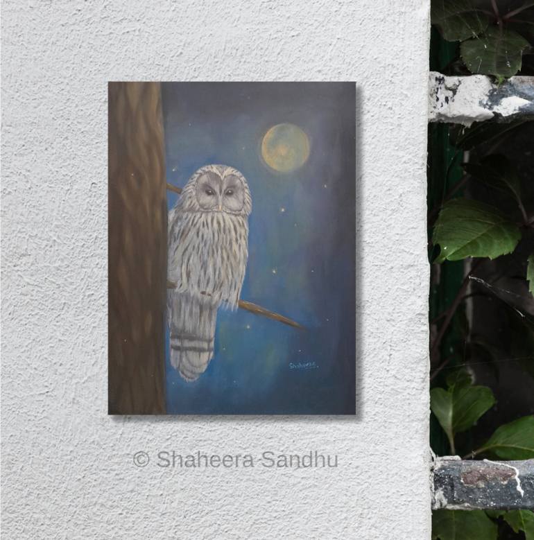 Original Fine Art Animal Painting by SHAHEERA SANDHU