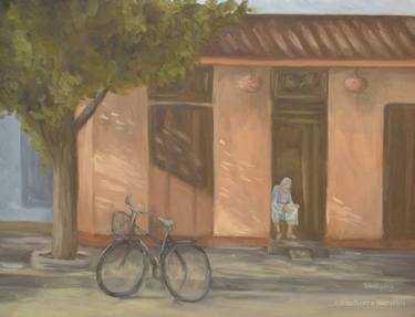 Original Rural Life Painting by SHAHEERA SANDHU