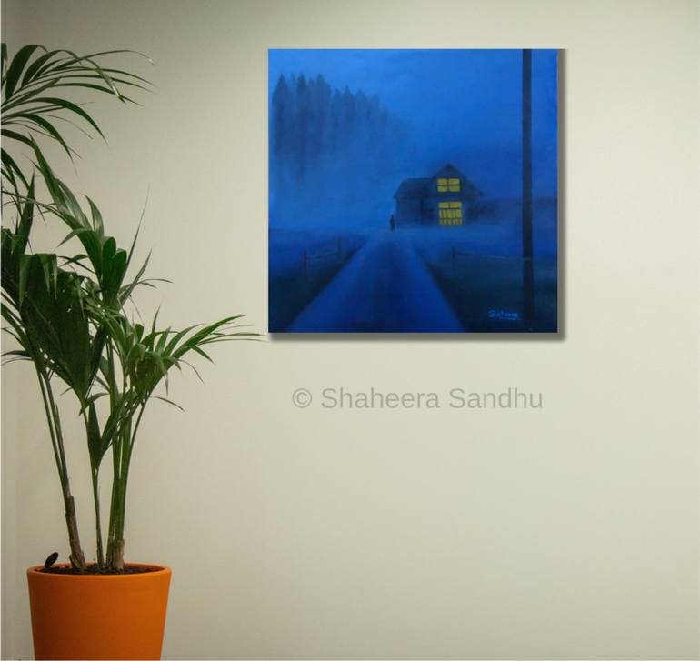 Original Fine Art Landscape Painting by SHAHEERA SANDHU