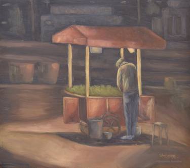 Original Figurative Cities Paintings by SHAHEERA SANDHU