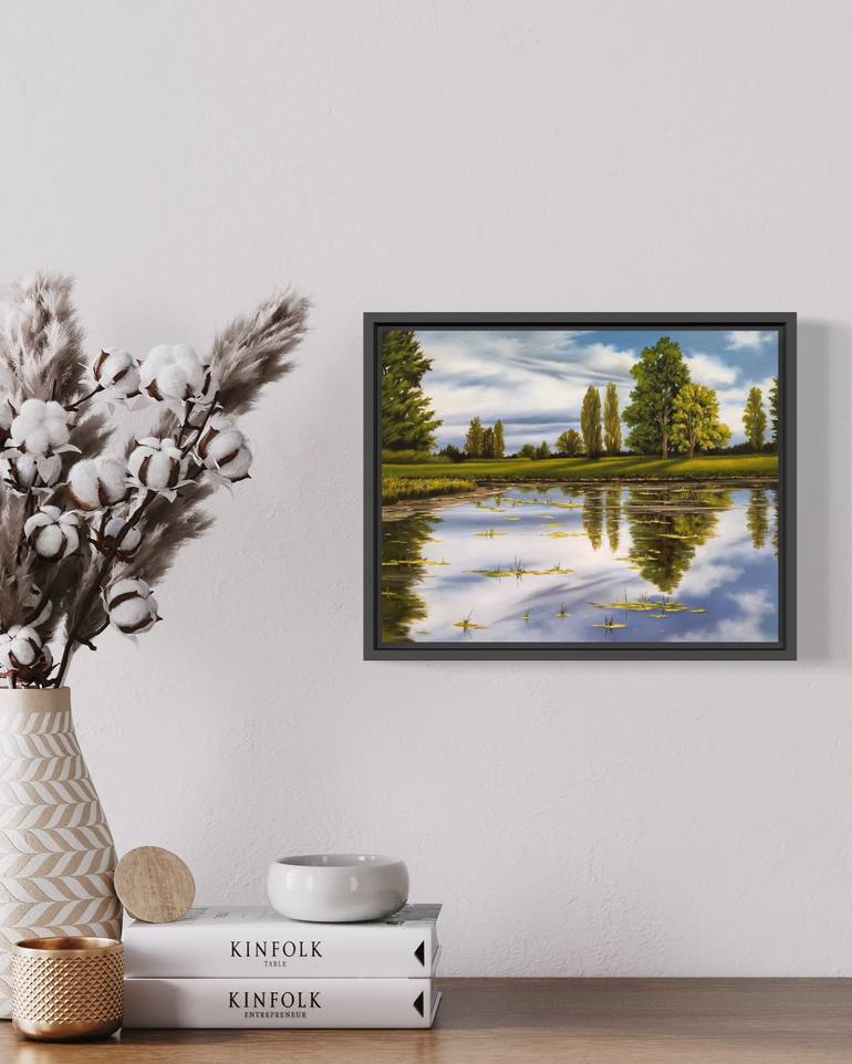 Original Realism Landscape Painting by Amal Rashed